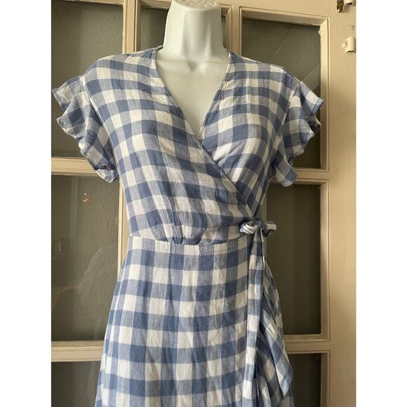 Rails Brigitte‎ Pertwinkle Check Wrap Dress - Picture 7 of 12